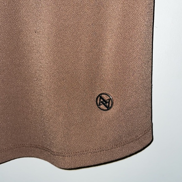 Adrienne Vittadini blouse, Brown, L - Picture 4 of 5